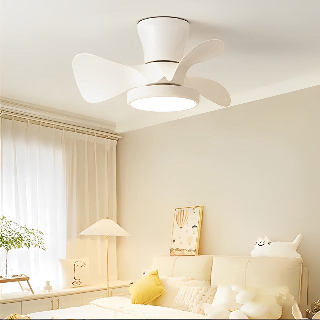3 Blades Mute LED Dimmable with Remote Inverter Nordic Ceiling Fans Light - Dazuma