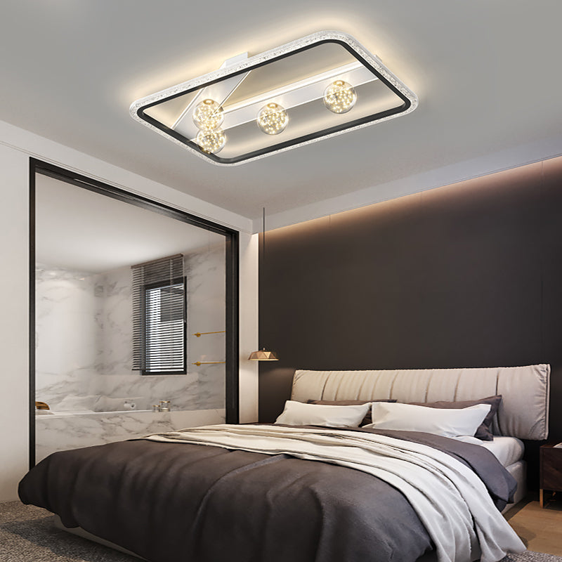 Round Square Rectangular Dimmable LED Ball Decor Modern Ceiling Lights - Dazuma