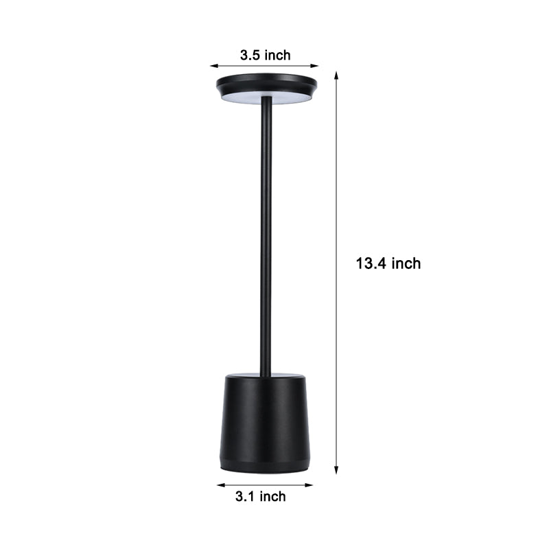 Aluminum  Integrated LED Cordless Rechargeable Portable Touch Table Lamp Built-in Battery Reading Light