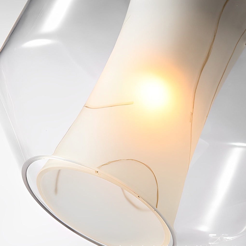 Double Glass Lampshade Creative Metal Post-Modern Pendant Lighting