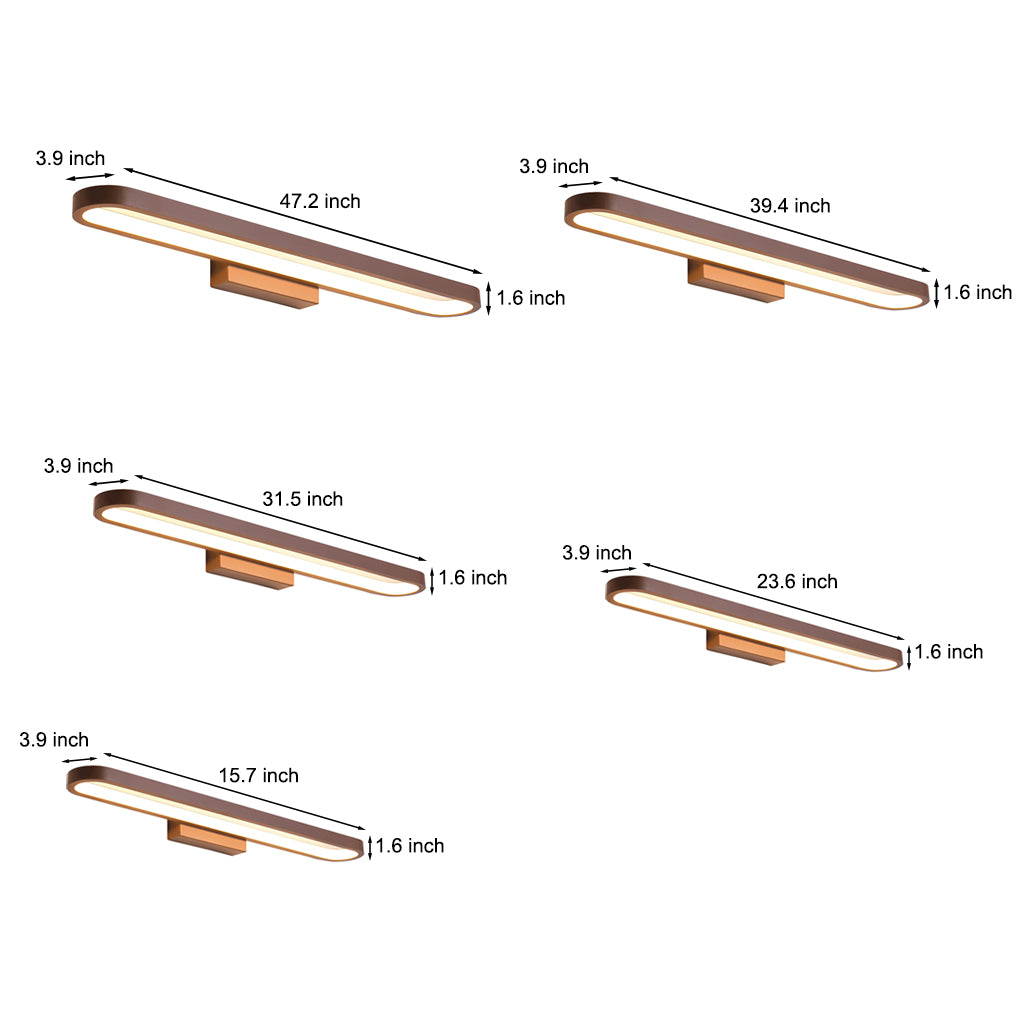 Long Strip Aluminum Dimmable LED Vanity Light Bar and Wall Sconce