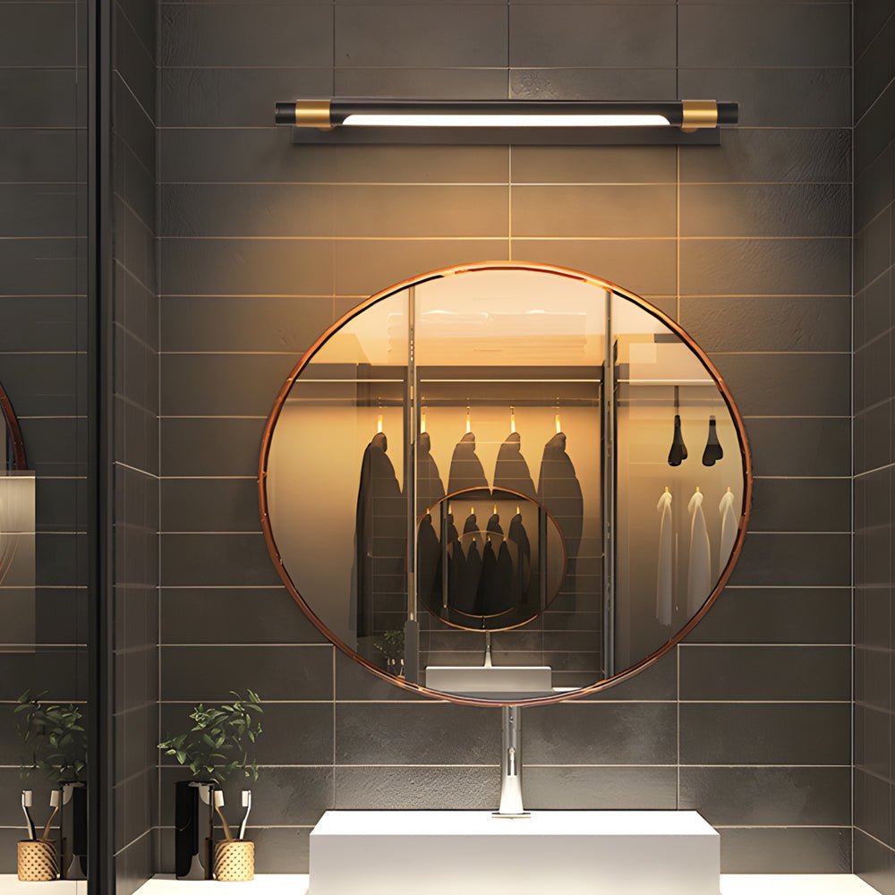 120° Rotatable Flush - Mount Bathroom Vanity Light with Linear Bar and Elegant Finishes