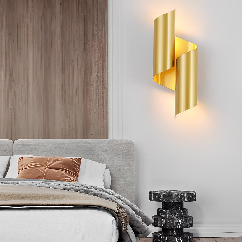 2pcs Symmetrical Creative Up And Down Lighting Modern Wall Light Fixture