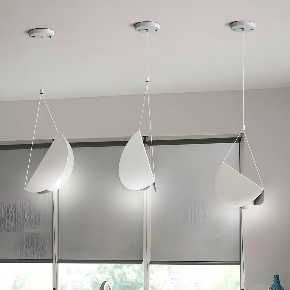 1/3/6 - Light Minimalist Line White Glider Pendant Light