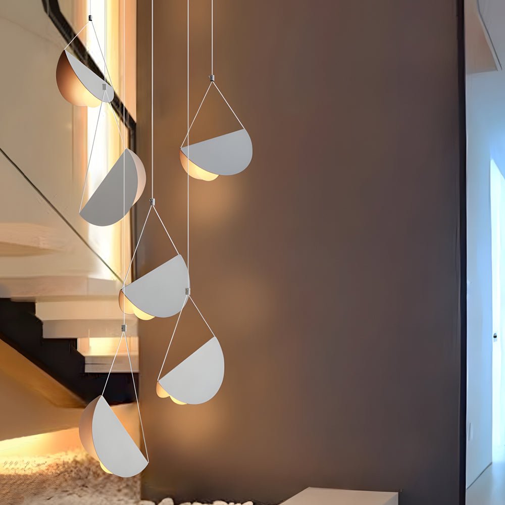 1/3/6 - Light Minimalist Line White Glider Pendant Light