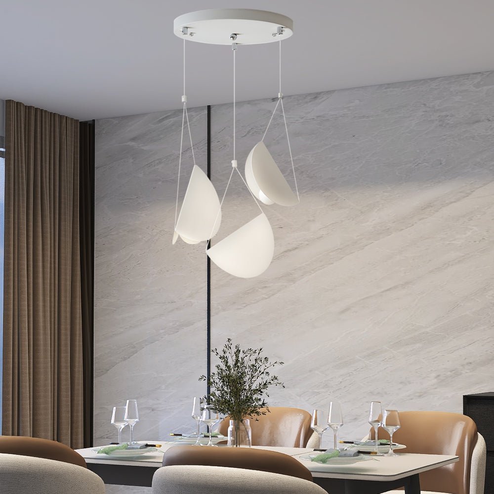 1/3/6 - Light Minimalist Line White Glider Pendant Light