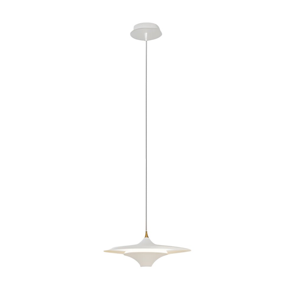 13.8'' 1 - Light Round UFO Pendant Lights LED Metal Hanging Lighting Small Spaceship Pendant Lamp for Bar