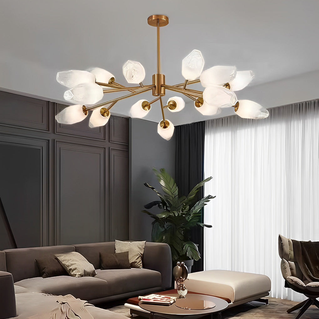 Creative Glass Moleculars LED Modern Minimalist Chandelier Dining Room Light - Dazuma