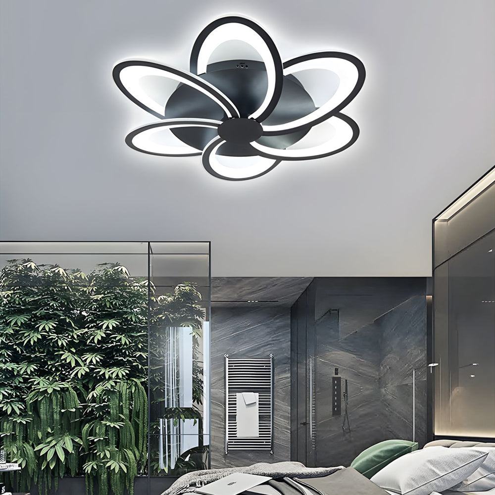 Modern Petal Flush Mount Light - Acrylic LED Flower Shape Ceiling Lamp