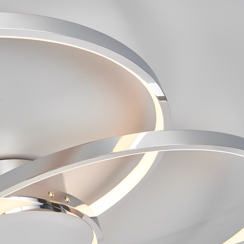 Three Rings Stepless Dimming Electroplated Metal Nordic Ceiling Lights