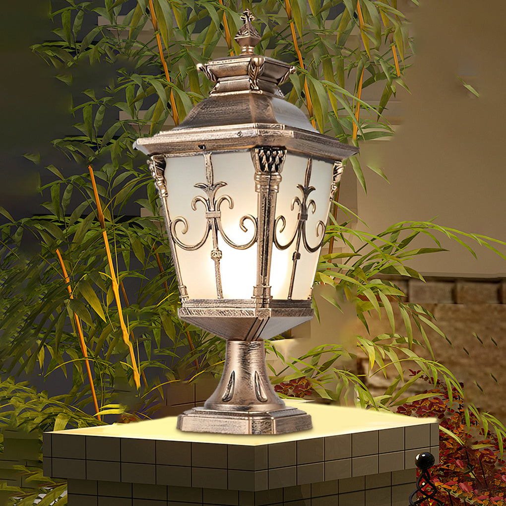 20% Off In stock Pattern LED European Style Fence Post Lights