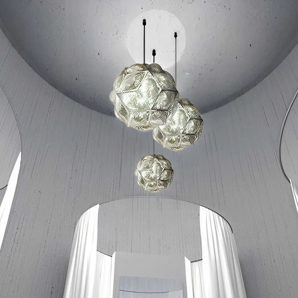 Irregular Ball 3D Stainless Steel Postmodern Chandelier Pendant Lights