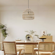 15.7 - /19.7 - Inch W Rattan Woven Dome Pendant Light