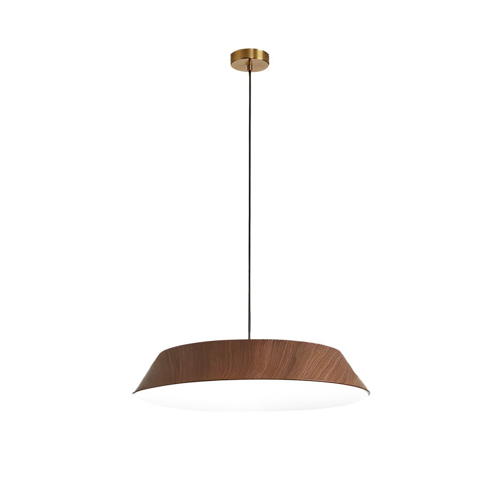 15.74 - Inch Round Wood Japanese Style LED Pendant Light