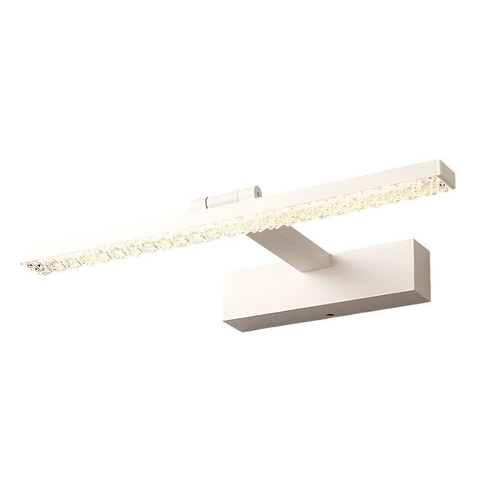 160° Adjustable LED Bathroom Vanity Light with Crystal - Inspired Acrylic Shade, Dimmable