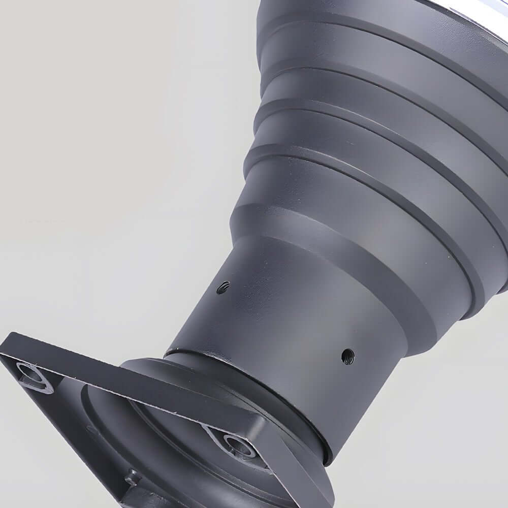 18.9 - Inch H 1 - Light Black Round Pier Mount Post Light