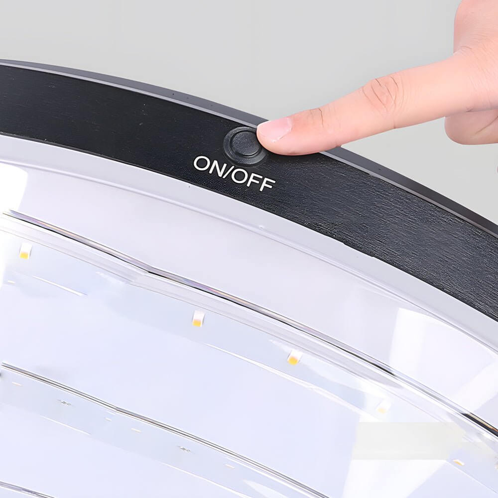 18.9 - Inch H 1 - Light Black Round Pier Mount Post Light