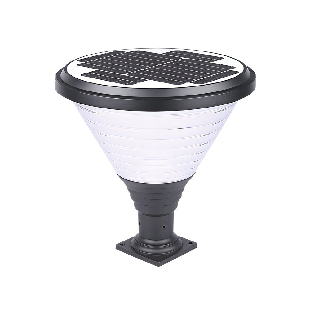 18.9 - Inch H 1 - Light Black Round Pier Mount Post Light