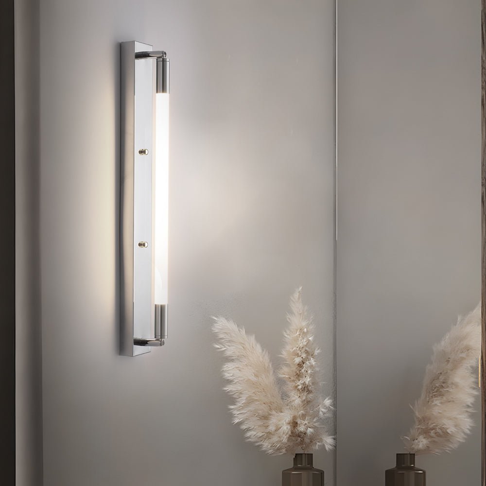 19.68'' Acrylic Tube 1 - Light LED Wall Lights Indoor - Black/Gold/Chrome Base