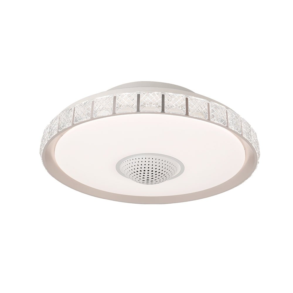 19.69'' Bladeless LED Indoor Smart Ceiling Fan with Light and Remote Control