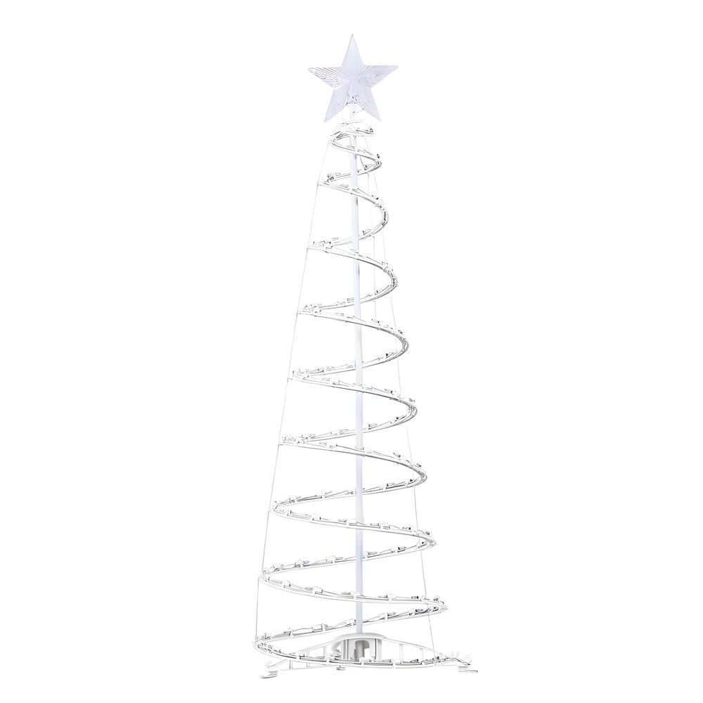 Spiral String Lights LED Artificial Christmas Trees Ornaments Floor Lamp