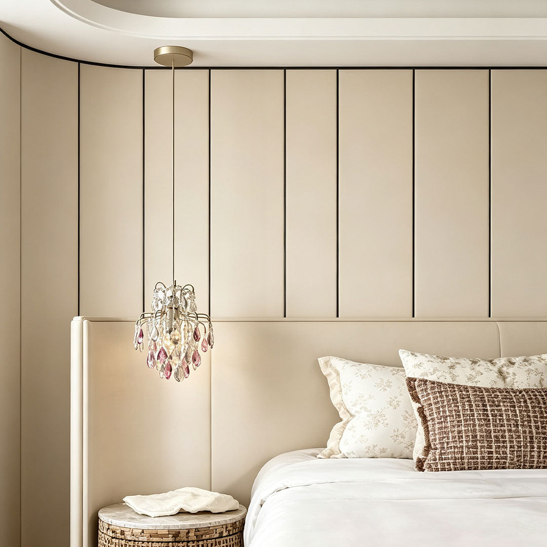 Crystal Pendant Light Fixtures French Luxury Ceiling Light