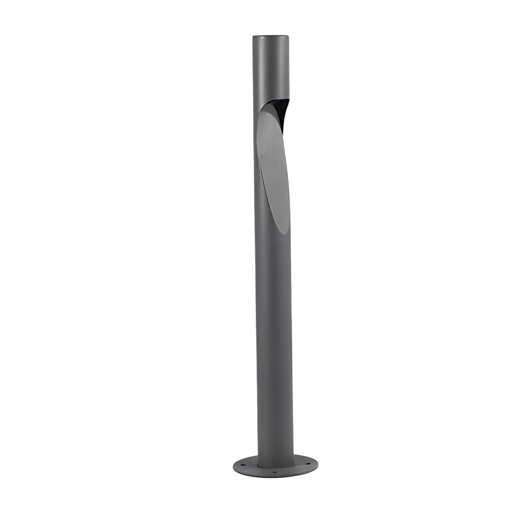 Gray Stainless Steel LED Outdoor Lamp Modern Pathway Lighting