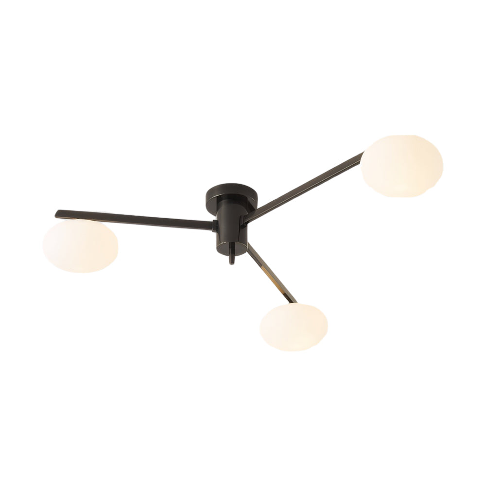 3/5/6-Light Semi Flush Mount Jasper Ceiling Lamp