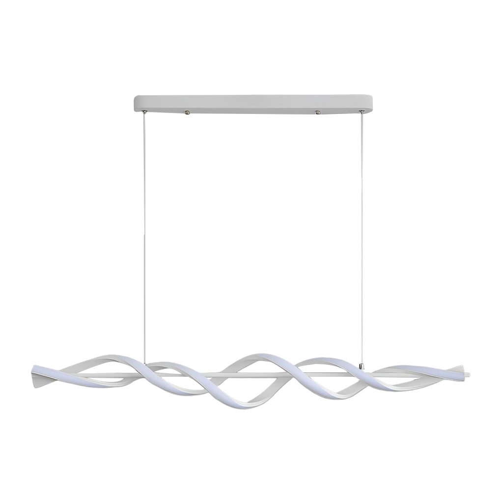 Modern Spiral-shaped White Dimmable LED Chandeliers