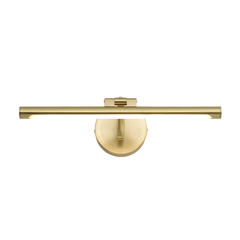 Modern Copper Linear Rotatable Vanity Light - LED Bath Bar over Mirror