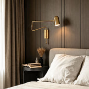 Bedroom Swing Arm Wall Sconces Nordic Adjustable Light