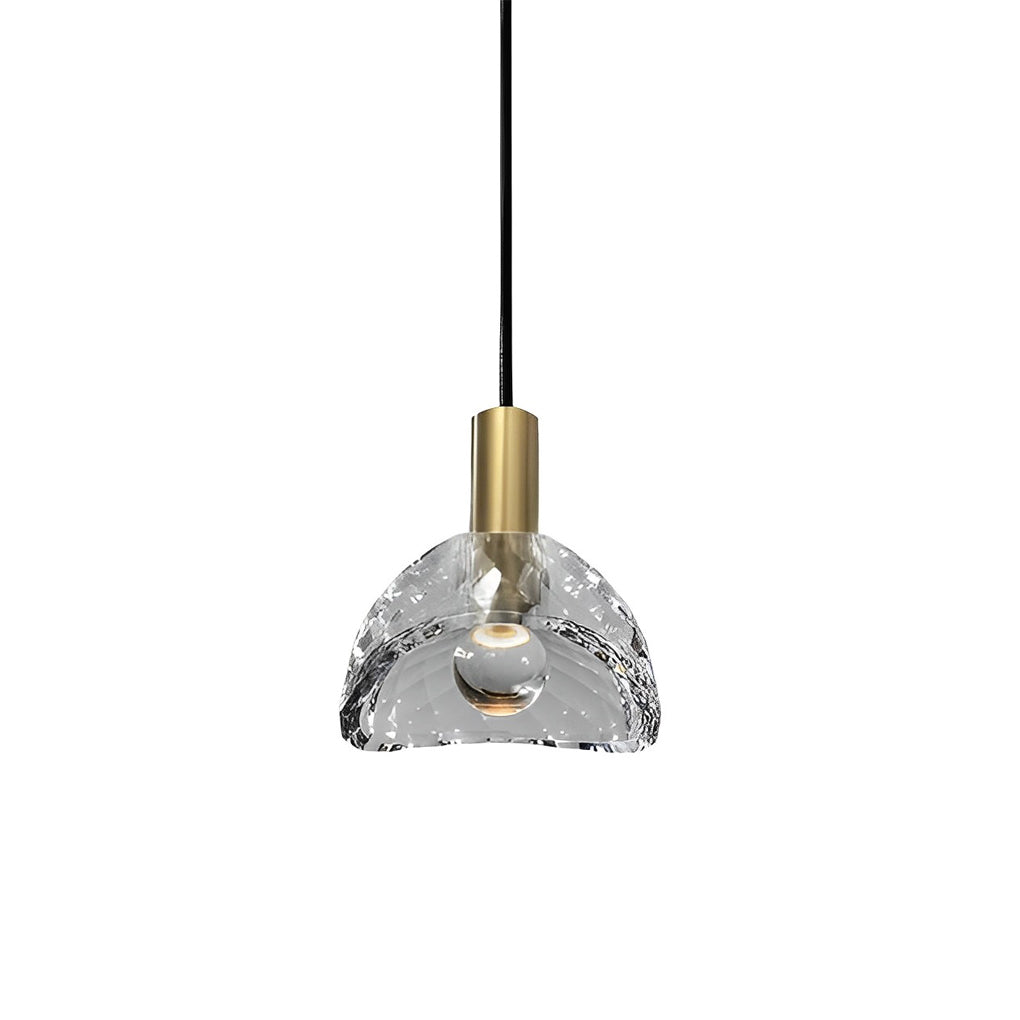 Creative Crystal Shade LED Copper Minimalist Modern Pendant Lights Fixture