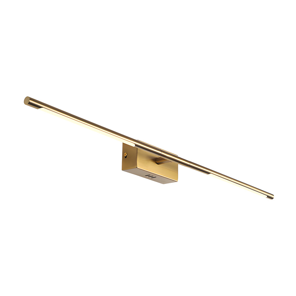 Efficient LED Vanity Light in Gold: 6W/10W, Warm White/White Light, Wall Mounted