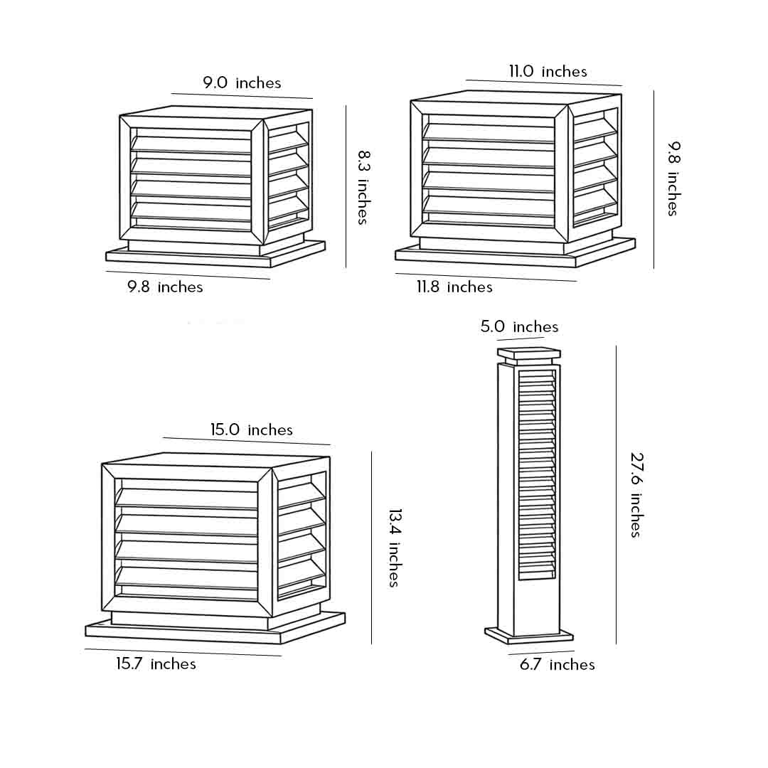 Home Pillar Light Outdoor Waterproof LED Decorative Light