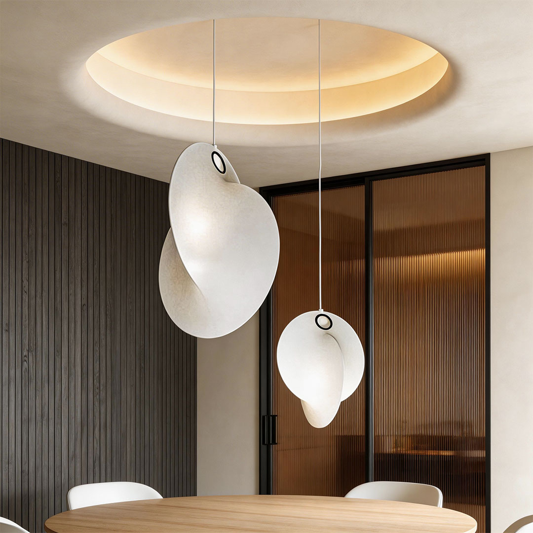 Unique Light Pendants Modern Minimalist Creative Silk Ceiling Light