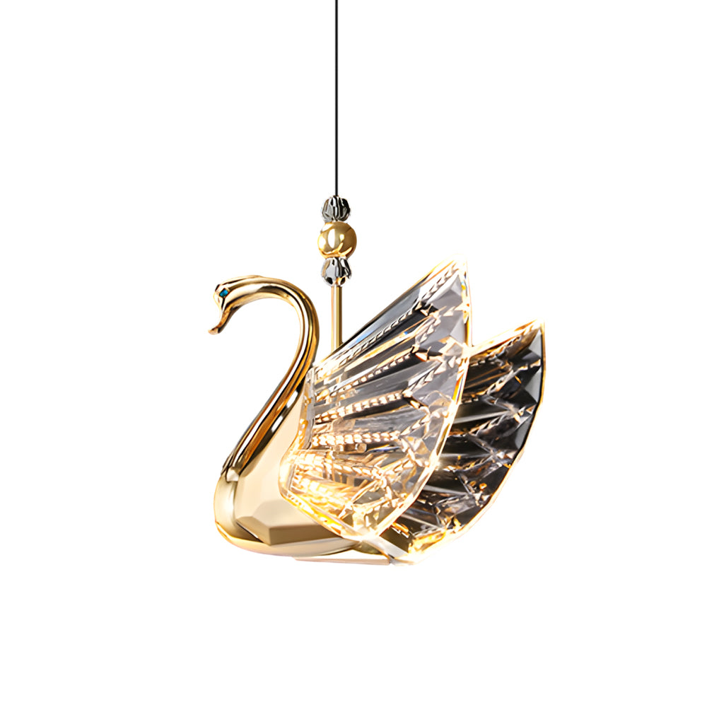 Zinc Alloy Acrylic Swan Creative LED Modern Minimalist Pendant Lights