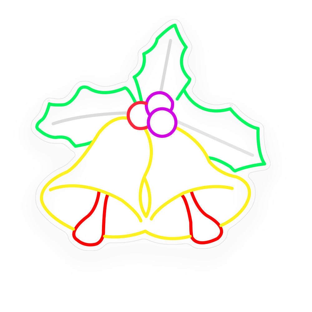 Small Bell Shape Luminous Lines Decorative Wall Decor LED Neon Signs