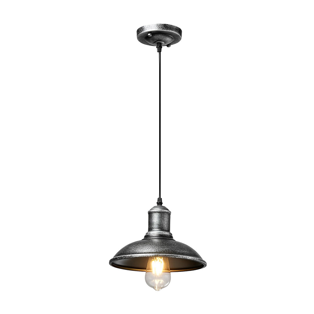 Round Iron Waterproof LED Retro Industrial Style Outdoor Chandelier