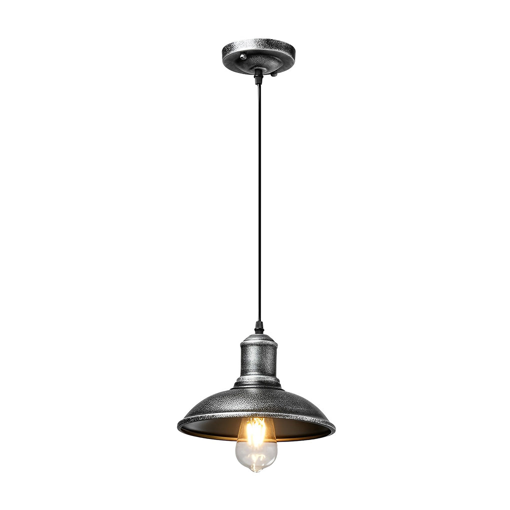 Round Iron Waterproof LED Retro Industrial Style Outdoor Pendant Lights