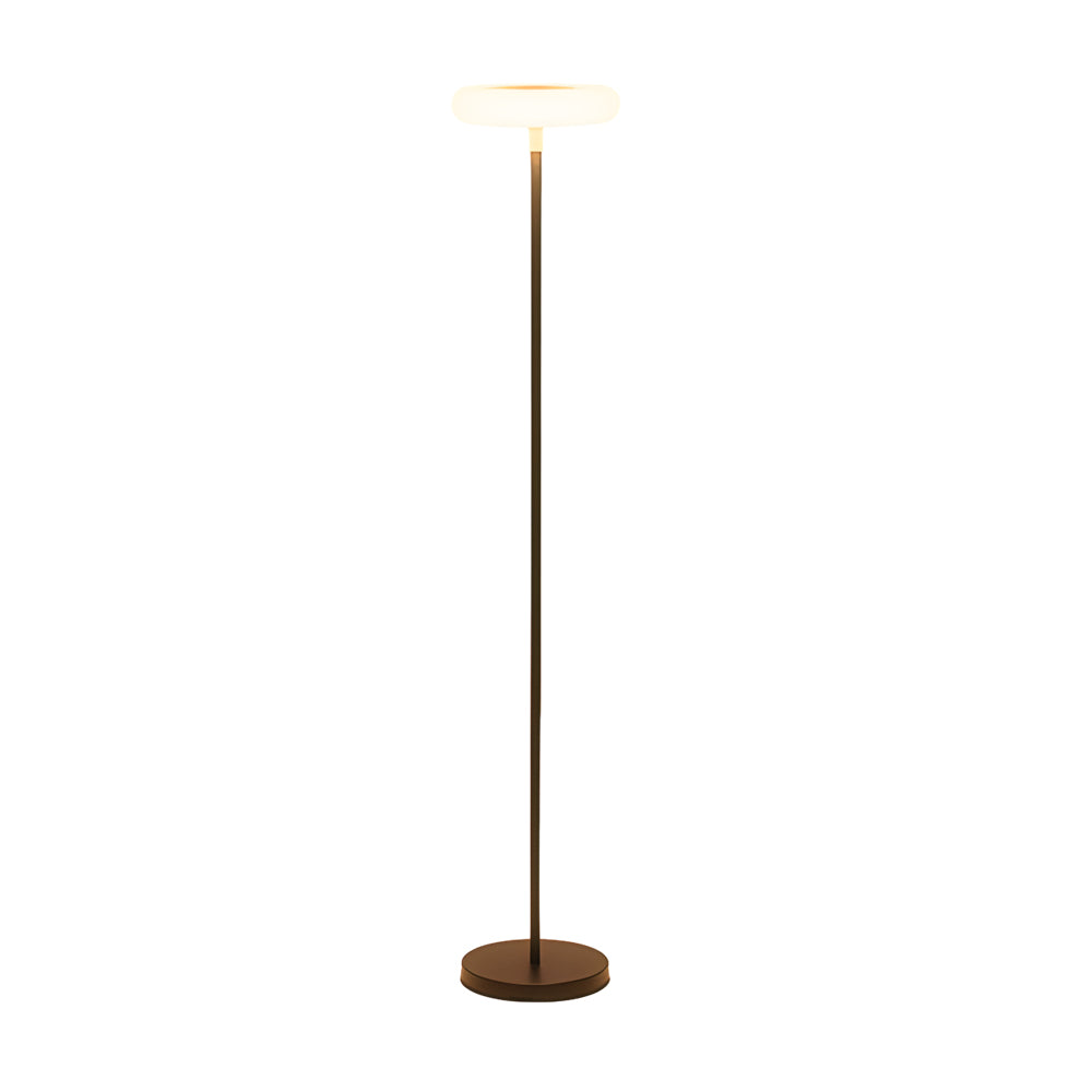 Modern Steel Strip Solar/USB Outdoor Floor Lamp: 68'' Waterproof LED Standing Light