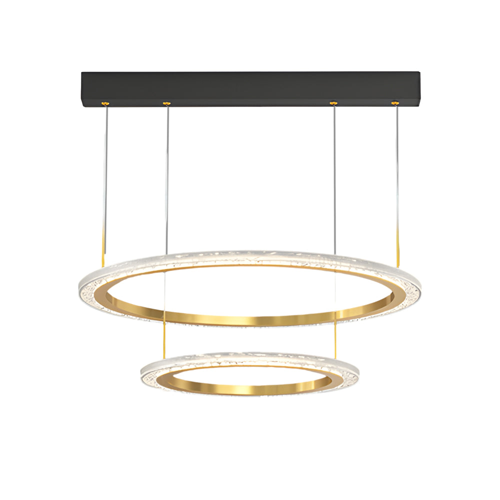 Simple Ring Three Step Dimming Circles Modern Chandelier Hanging Lights