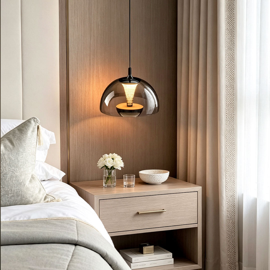 Black Pendant Ceiling Light Italian Bud-Inspired Light