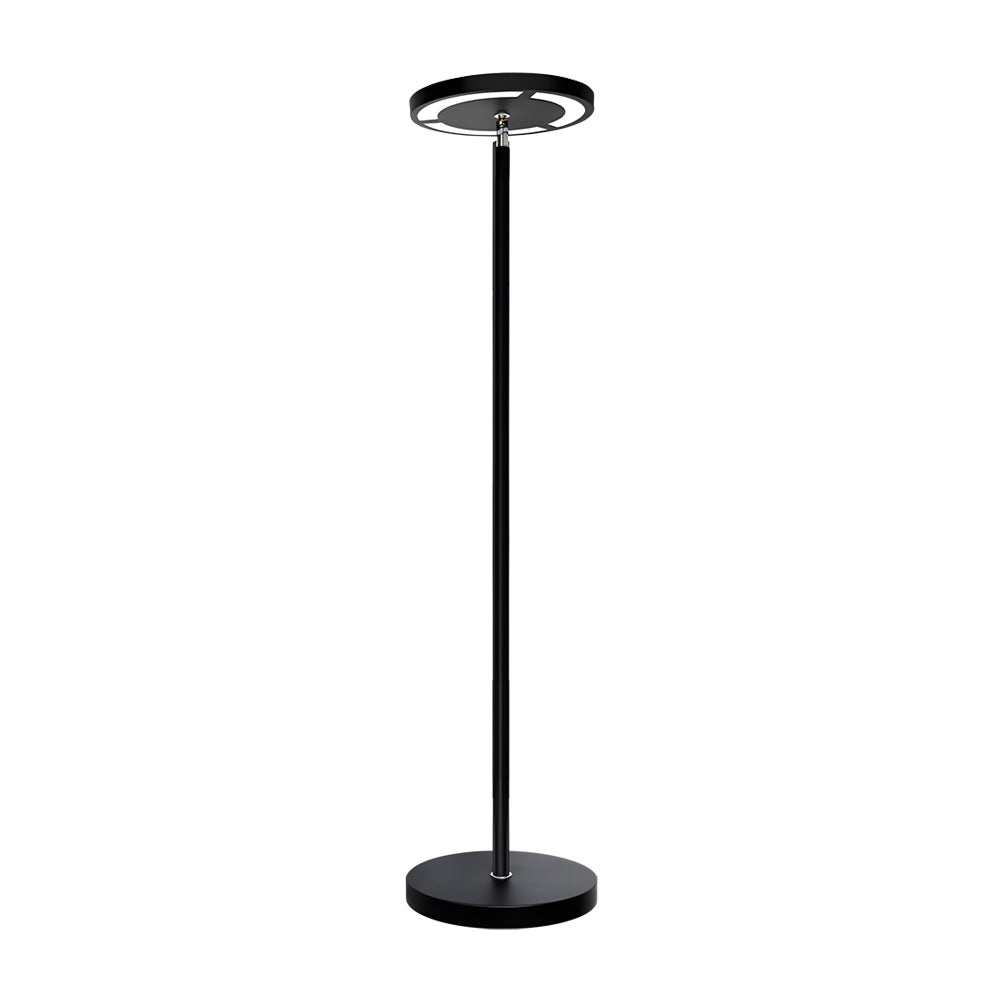 66.5'' Iron Round Adjustable Head Torchiere Floor Lamps Dimmable with Remote LED RGB Standing Lamp