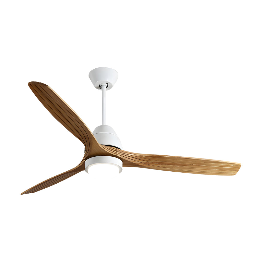 Nordic 52-Inch 3-Blade Wooden Ceiling Fan Light with Remote, 6-Speed