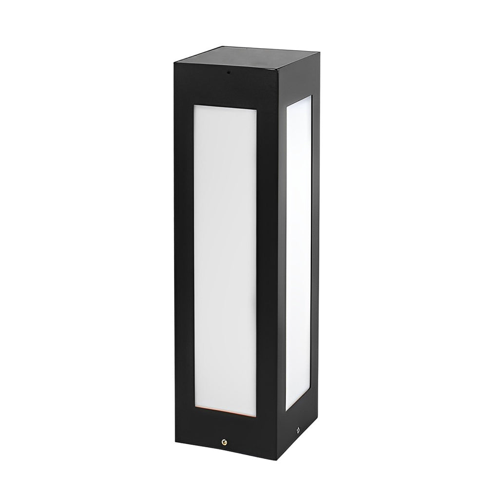 Rectangular Waterproof LED Black Modern Automatic Solar Outdoor Lights