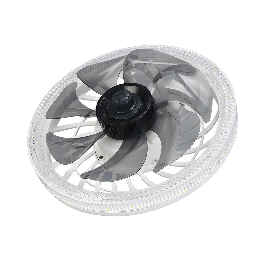 12.2 in. Low Profile 7 Blades LED Flush Mount Ceiling Fan