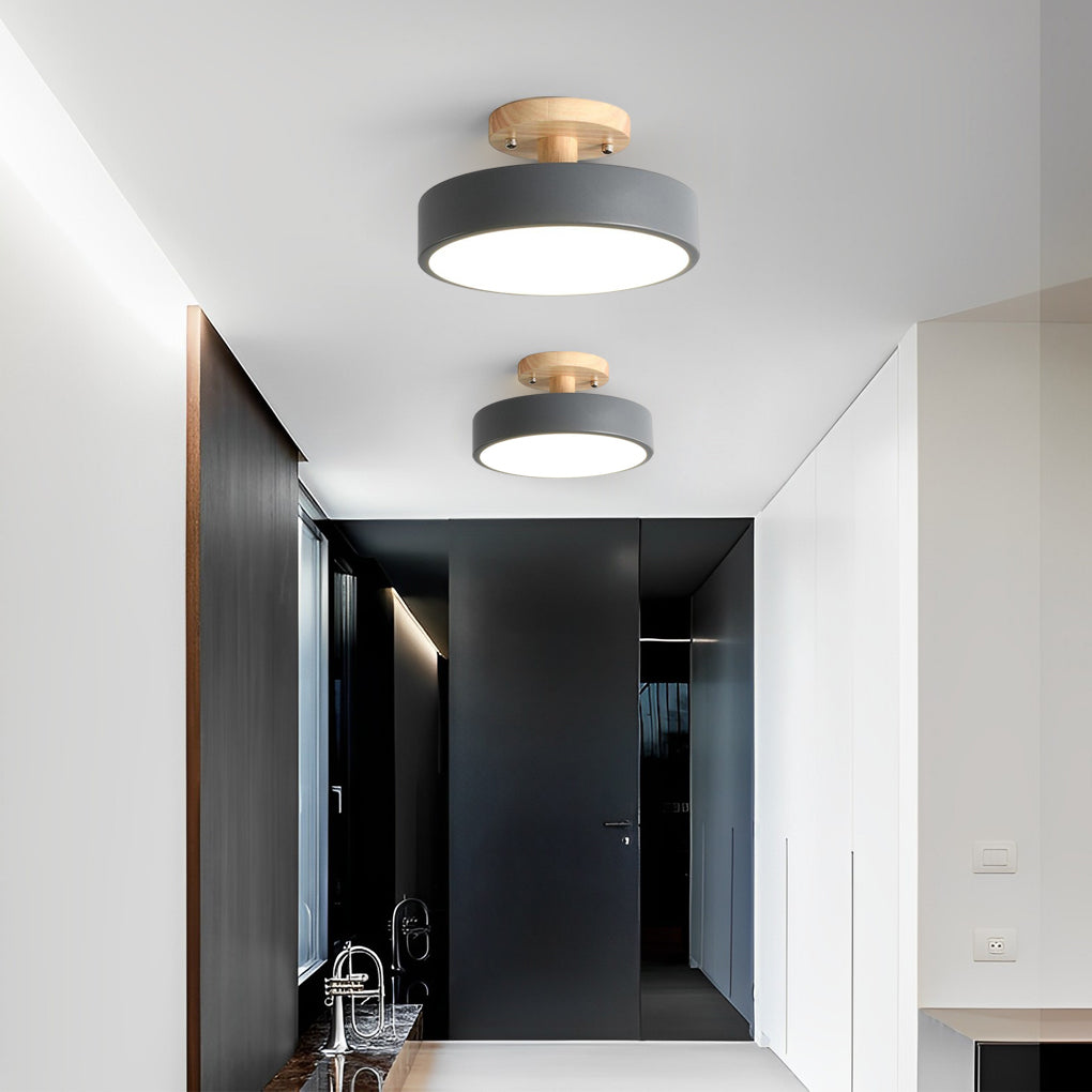 Round Shapes 3 Step Dimming LED Modern Flush Mount Lighting Ceiling Light