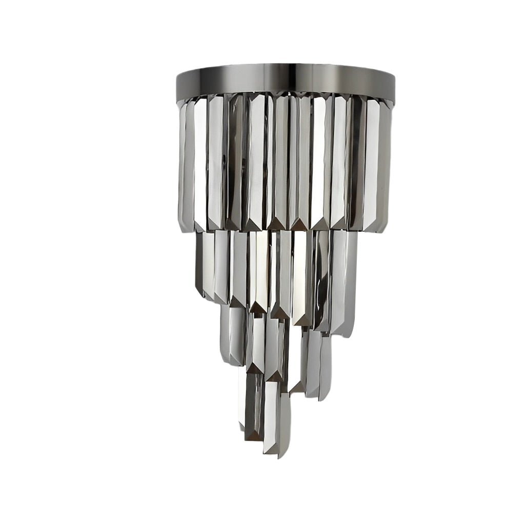 Creative Crystal Metal Three Step Dimming LED Post-Modern Wall Lamp