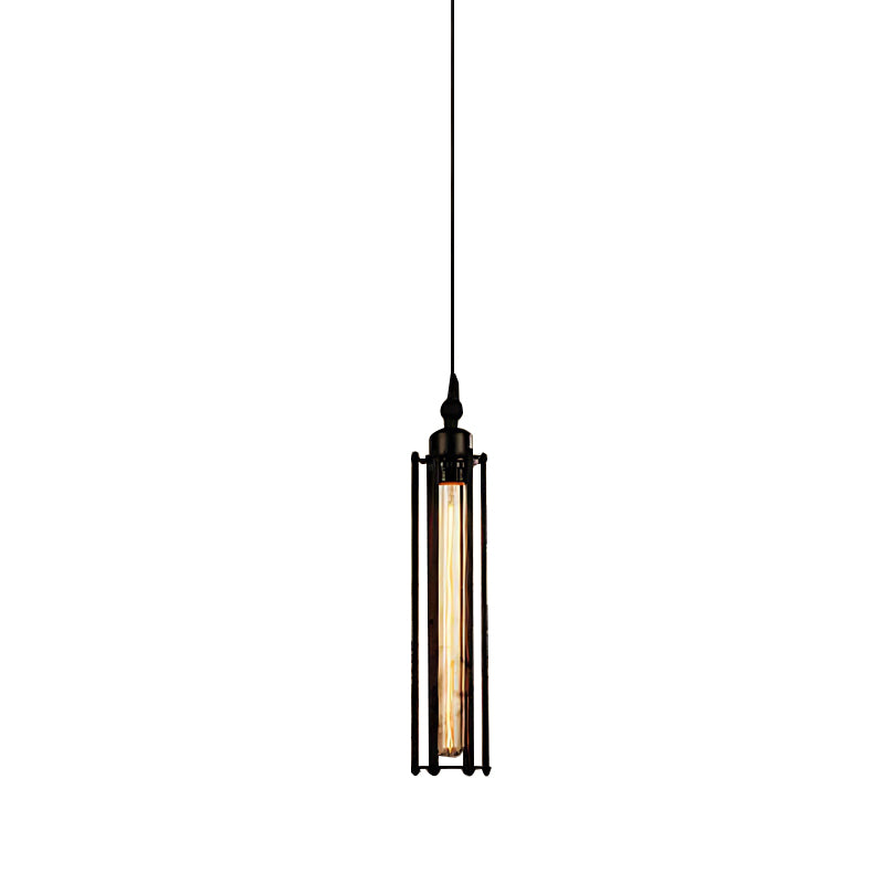 Iron Antique Flute Retro Industrial Style Pendant Lights with Tungsten Bulb