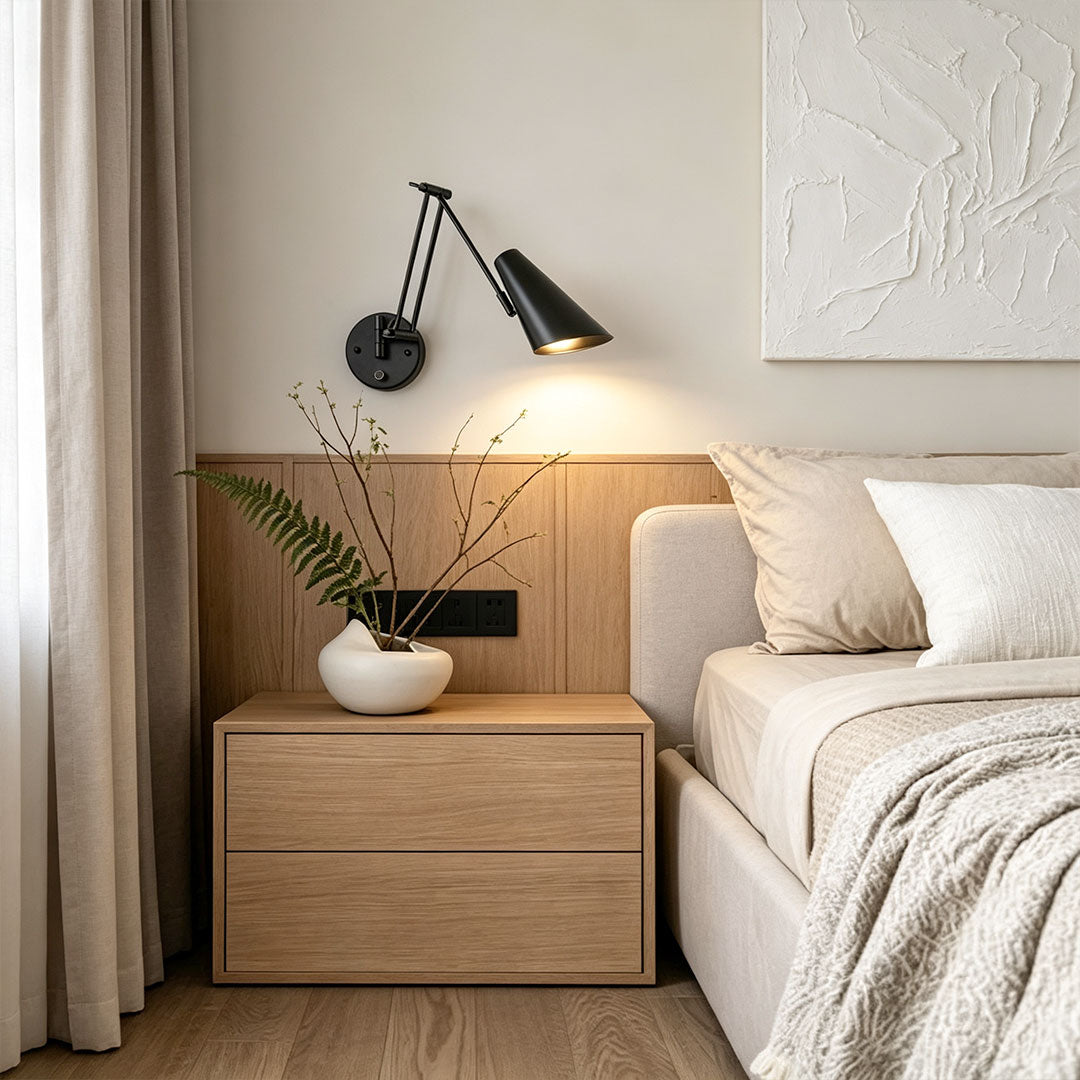 Adjustable Swing Arm Wall Sconce Nordic Minimalist LED Light